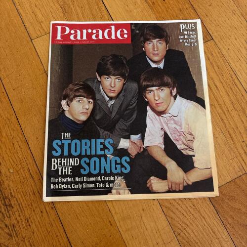 Parade Magazine August 11, 2019 &ndash; The Stories Behind the Songs Featuring The Beatles