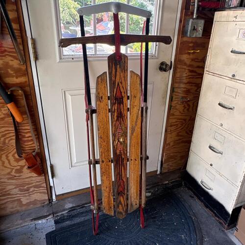 Flexible Flyer F052 Steerable Wooden Snow Sled