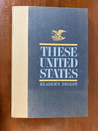 Large 1975 Reader's Digest "These United States" Atlas Reference Book, Maps