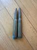 Set of 2 WWII 1943 Twin Cities Ordnance .50 BMG Inert M2 Ball Cartridges