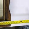 Wall-Mounted Wooden Display Cabinet 22.6"x18.1" 2 Shelves - 3