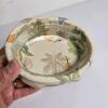 Longaberger American Cancer Society Basket 2003, Lid, Floral Liner, Glass Insert, 6" Diameter - 3
