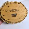 Longaberger American Cancer Society Basket 2003, Lid, Floral Liner, Glass Insert, 6" Diameter - 4