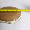 Longaberger American Cancer Society Basket 2003, Lid, Floral Liner, Glass Insert, 6" Diameter - 5