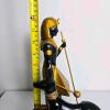 Egyptian Pharaoh & Anubis Decorative Resin Statues with Removable Box, 12 in Tall, Gold & Black - 5