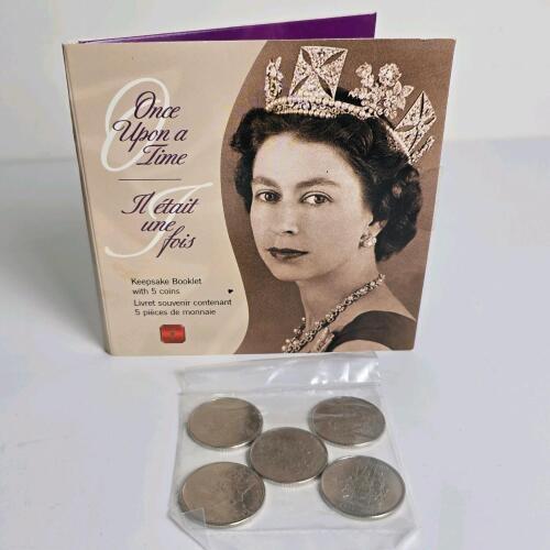 Canada 2003 Queen Elizabeth II 50th Coronation 5-Coin Set w/ Booklet, 50-Cent Uncirculated
