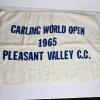 1965 Carling World Open Golf Towel &ndash; Pleasant Valley C.C., 34" x 16.5"