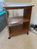 Wood Laminate Utility Stand with Casters