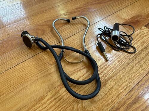 Medics Inst. Electronic Amplified Stethoscope with Wired Audio Output