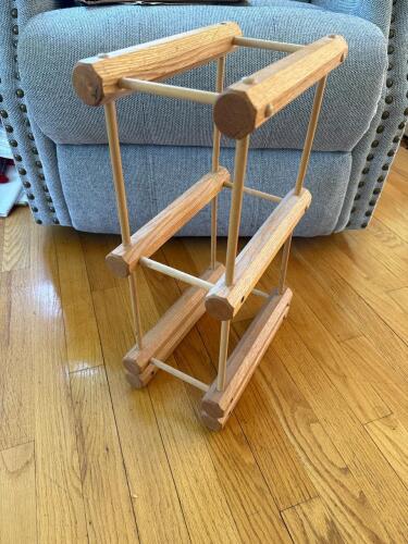 Small Wooden Tabletop Wine Rack