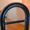 Bombay Company Sunburst Entry Mirror, 43"x24", Etched Glass, Arched Black Floral Frame - 2