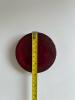 Round Red Glass Paperweight - 3