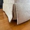 J. Raymond Skirted Swivel Armchair with Cream Floral Upholstery - 4