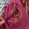 Traditional Women's Embroidered Cotton Tunic from Pakistan, Size Small - 5