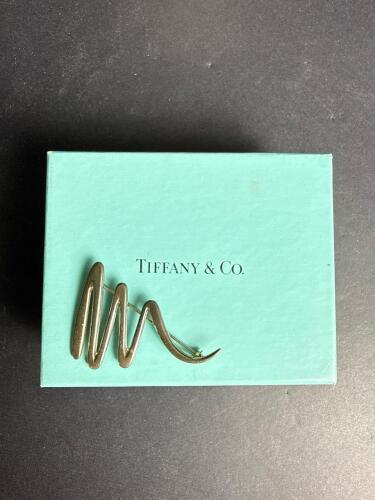 Tiffany & Co. Paloma Picasso Sterling Silver Scribble Brooch with Box
