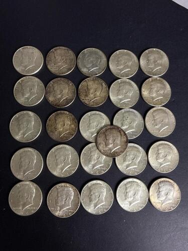 1964 Kennedy Half Dollar 90% Silver Coins