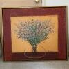 37.5"x32" G. Malsan Acrylic Floral Painting "Je Te Menerai en Voyage d&rsquo;Amour"