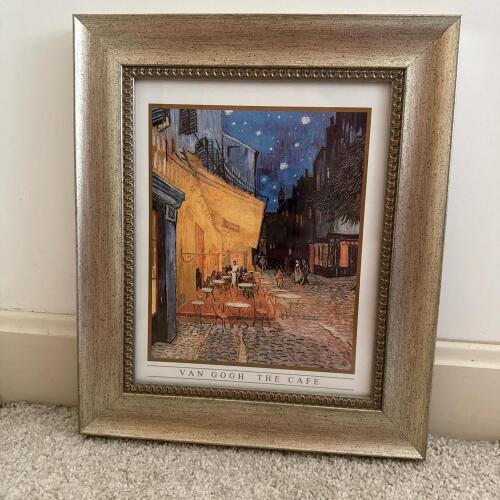 11"x13" Vincent van Gogh "Caf&eacute; Terrace at Night" Framed Art Print