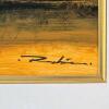 Signed "Robert" Oil on Canvas - Venezia Italia Floral Still Life, 37x37" Gold Frame - 2