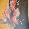 Signed "Robert" Oil on Canvas - Venezia Italia Floral Still Life, 37x37" Gold Frame - 3