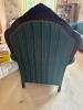 Victorian Style Carved Wood Armchair - 3