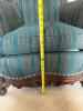 Victorian Style Carved Wood Armchair - 7