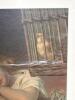 15" x 18" Antique 1880 H. Hallett & Co. "The Evening Song" Framed Chromolithograph Print - 2