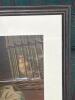 15" x 18" Antique 1880 H. Hallett & Co. "The Evening Song" Framed Chromolithograph Print - 6