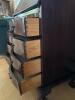 Antique Serpentine Secretary Desk - 5