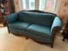 Victorian Carved Wood Frame Sofa