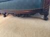 Victorian Carved Wood Frame Sofa - 6