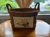 Woven Basket with Rope Handles