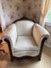 Victorian-Style Carved Wood Armchair - 2