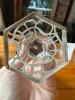 Antique Art Nouveau Clear Glass Bud Vase with Silver Overlay - 3
