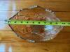 Marigold Carnival Glass Footed Bowl - 3