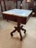 Victorian Marble-Top Side Table
