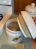 4-Piece Ceramic Sunflower Kitchen Canister Set - 3