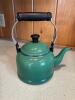 Le Creuset Green Enamel-On-Steel Traditional Teakettle - 4