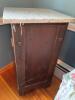 Antique Marble-Top Nightstand - 8