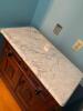 Antique Victorian Marble-Top Washstand Cabinet - 2