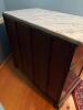 Antique Victorian Marble-Top Washstand Cabinet - 10