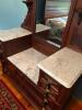 Victorian-era Marble Top Dresser with Mirror - 4