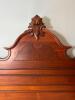 Antique Victorian Wooden Bed Frame with Ornate Carved Headboard - 3