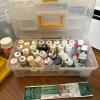 Rimax Art Organizer Boxes with Over 30 Acrylic Paints, Brushes, & Palettes - 2