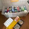 Rimax Art Organizer Boxes with Over 30 Acrylic Paints, Brushes, & Palettes - 4