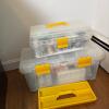 Rimax Art Organizer Boxes with Over 30 Acrylic Paints, Brushes, & Palettes - 8