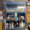 General Fireproofing Co. Blue Steel Tambour Office Cabinets