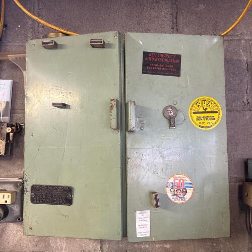 Vintage A.M.D. Co. Industrial Steel Wall Cabinet