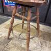 George B. Bent Co. Wooden Swivel Bar Stool with Windsor Back - 4
