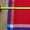 Red Blanket with Blue and White Border - 4